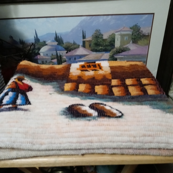 🦙Peruvian Folk Art Wool Handcrafted🦙🦙36"×36" Tapestry,Aspenandes Wall Decor. - Picture 8 of 16